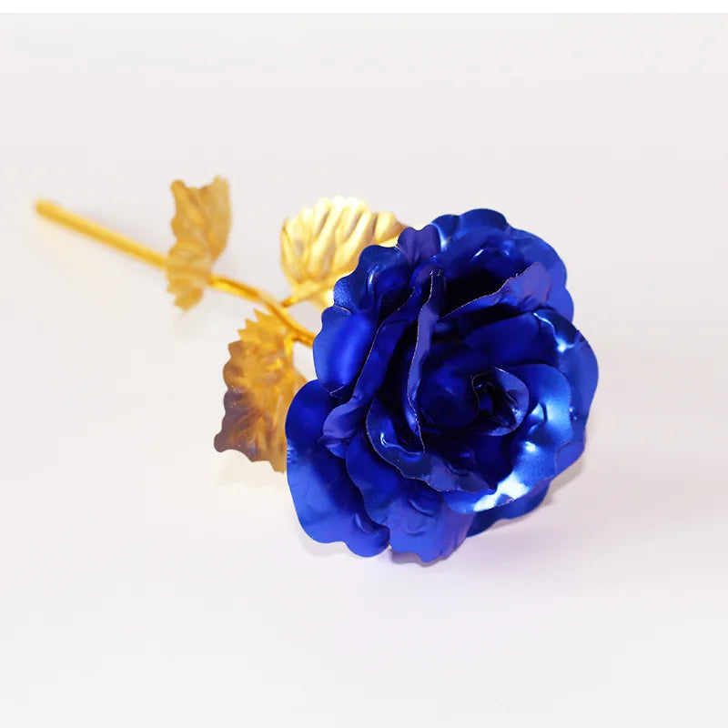 Gold Plated Artificial Rose Flower