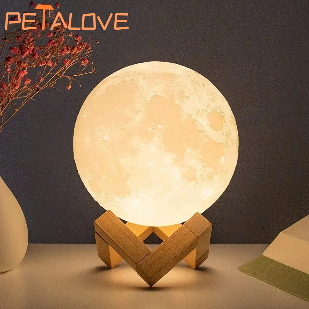 Veilleuse LED Lune Lumière Chaude/Froide