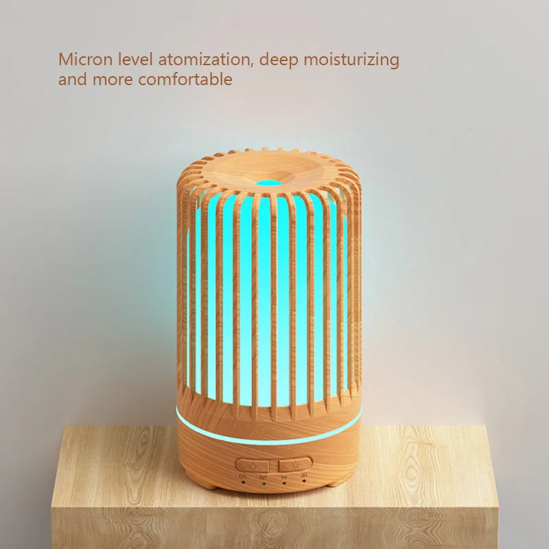 150ml Diffuseur d’arômes à ultrasons Humidificateur d’air USB 7 couleurs Veilleuse