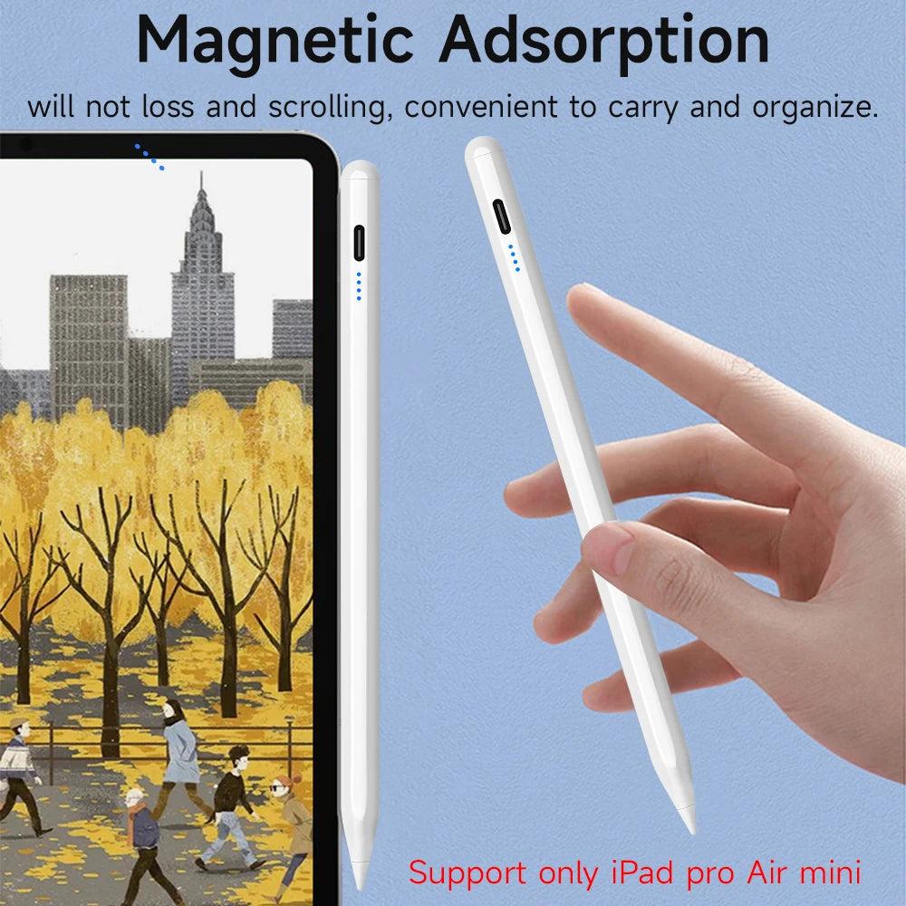 Stylet Universel | Smartphone, Tablette, Ordinateur iOS Android Windows avec Étui de transport | Absorption magnétique Charge rapide