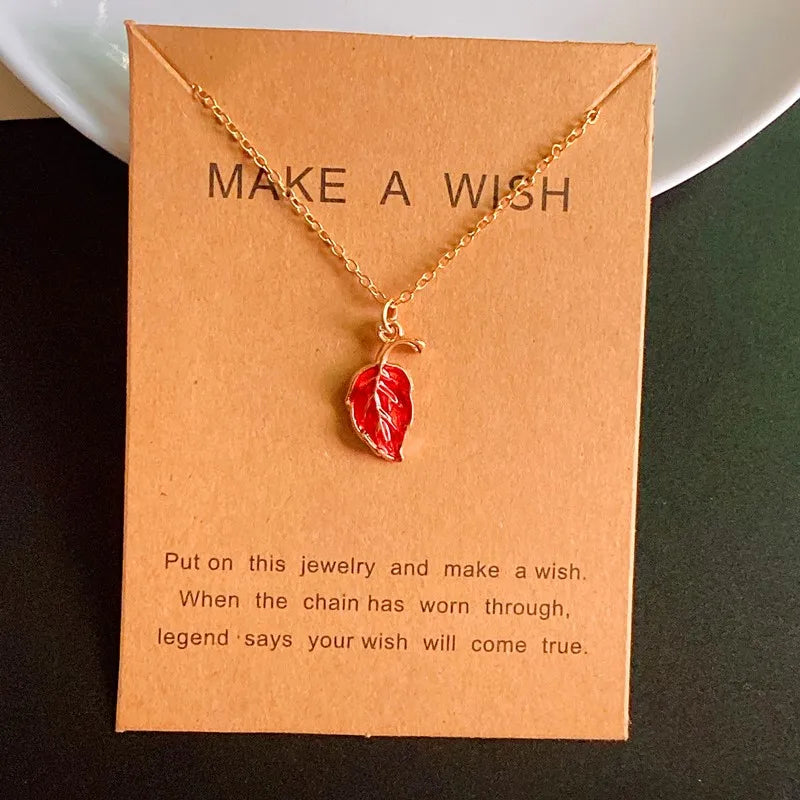 Bijoux Collier pendentif Feuille 🍃
