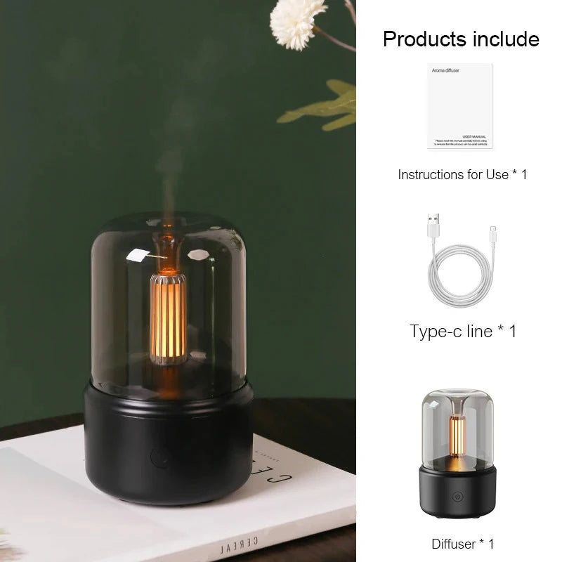 Mini diffuseur d’arôme portable Humidificateur d’air USB Huile essentielle