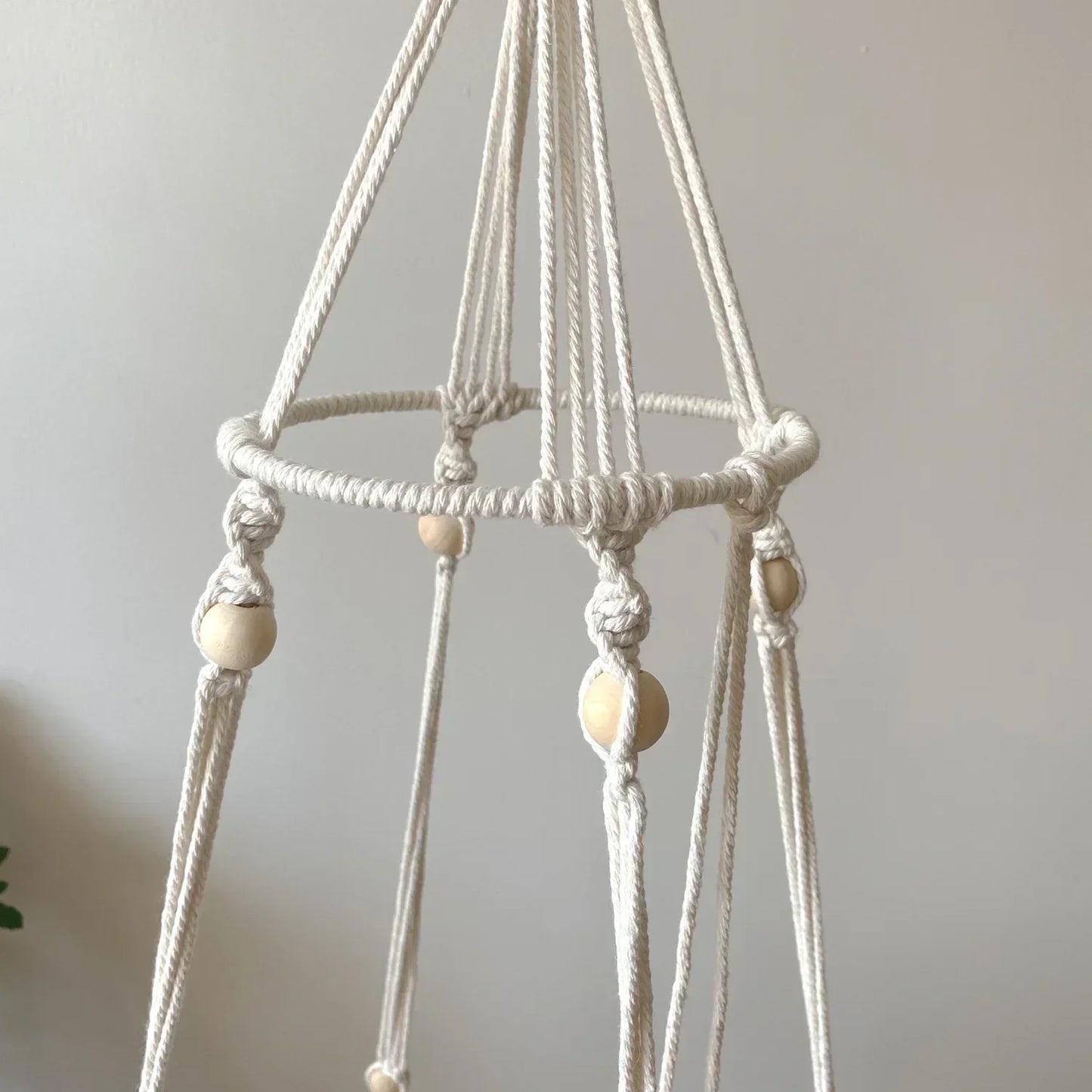 Hamac pour chat Panier suspendu Balançoire tissé à la main Corde de coton