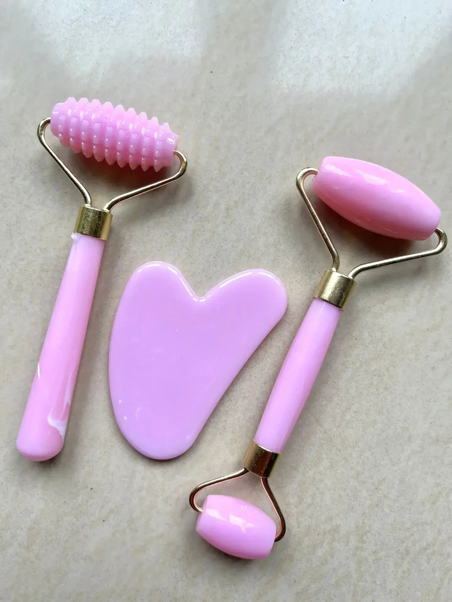 Ensemble de 3 pièces en résine - Massage pour le visage