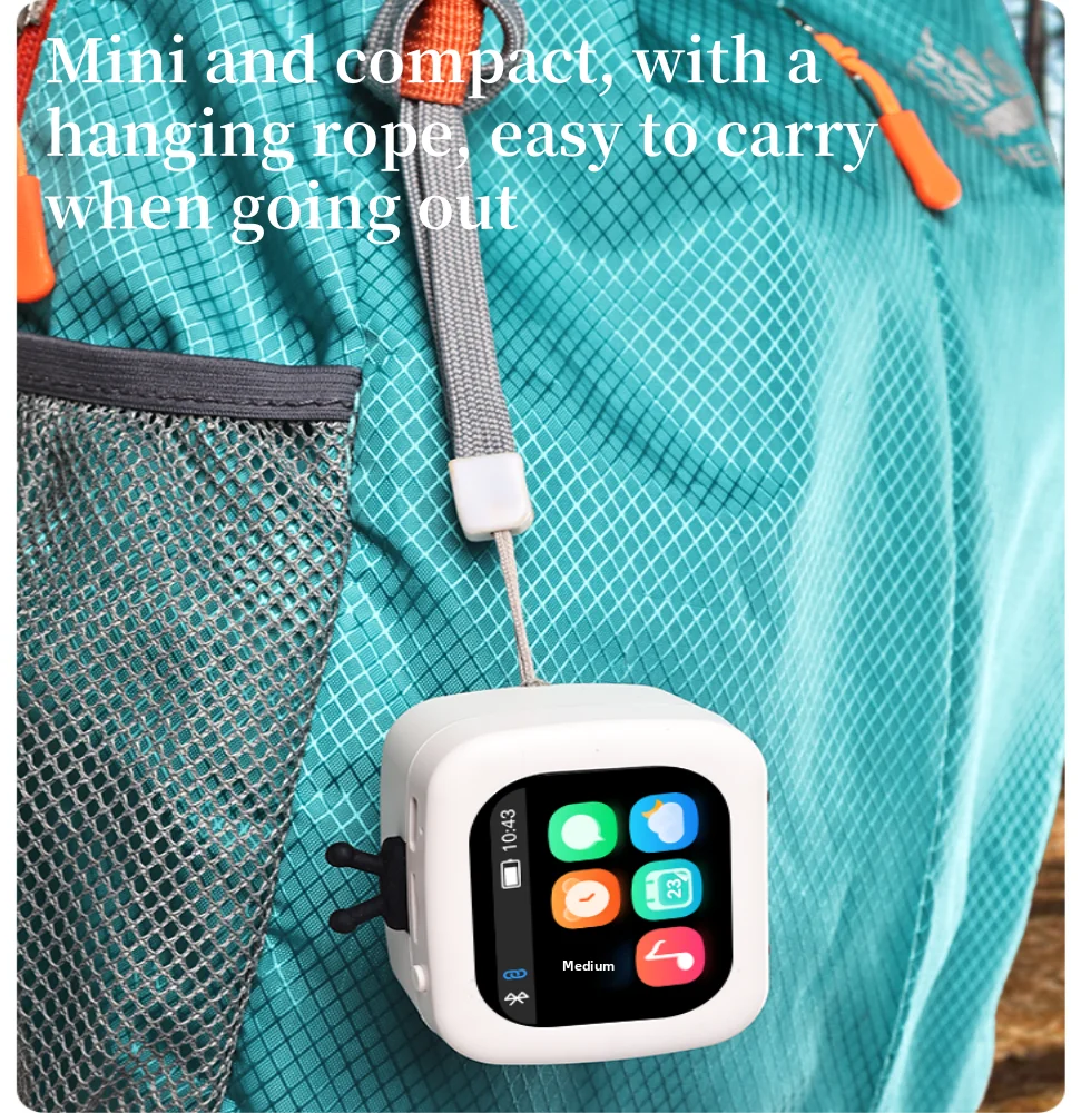 Mini haut-parleur Bluetooth multifonctionnel portable, musique, album photo, réveil, appel, minuterie/calculatrice, etc.