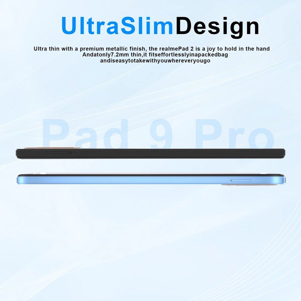 Pad 9 Pro 10.1 Inch 2K Full-Screen 16GB+1TB Snapdragon 8 Gen2 Android 13 24MP+48MP High-Performance Tablet