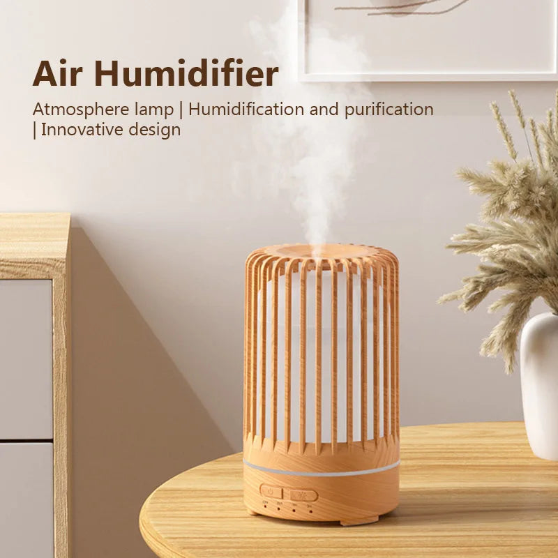 150ml Diffuseur d’arômes à ultrasons Humidificateur d’air USB 7 couleurs Veilleuse