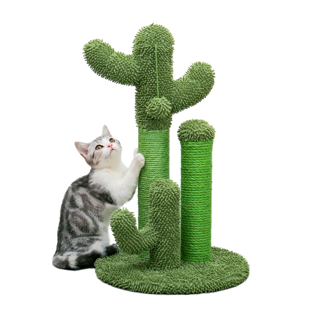 Arbre à chat Cactus 3 griffoirs + balle