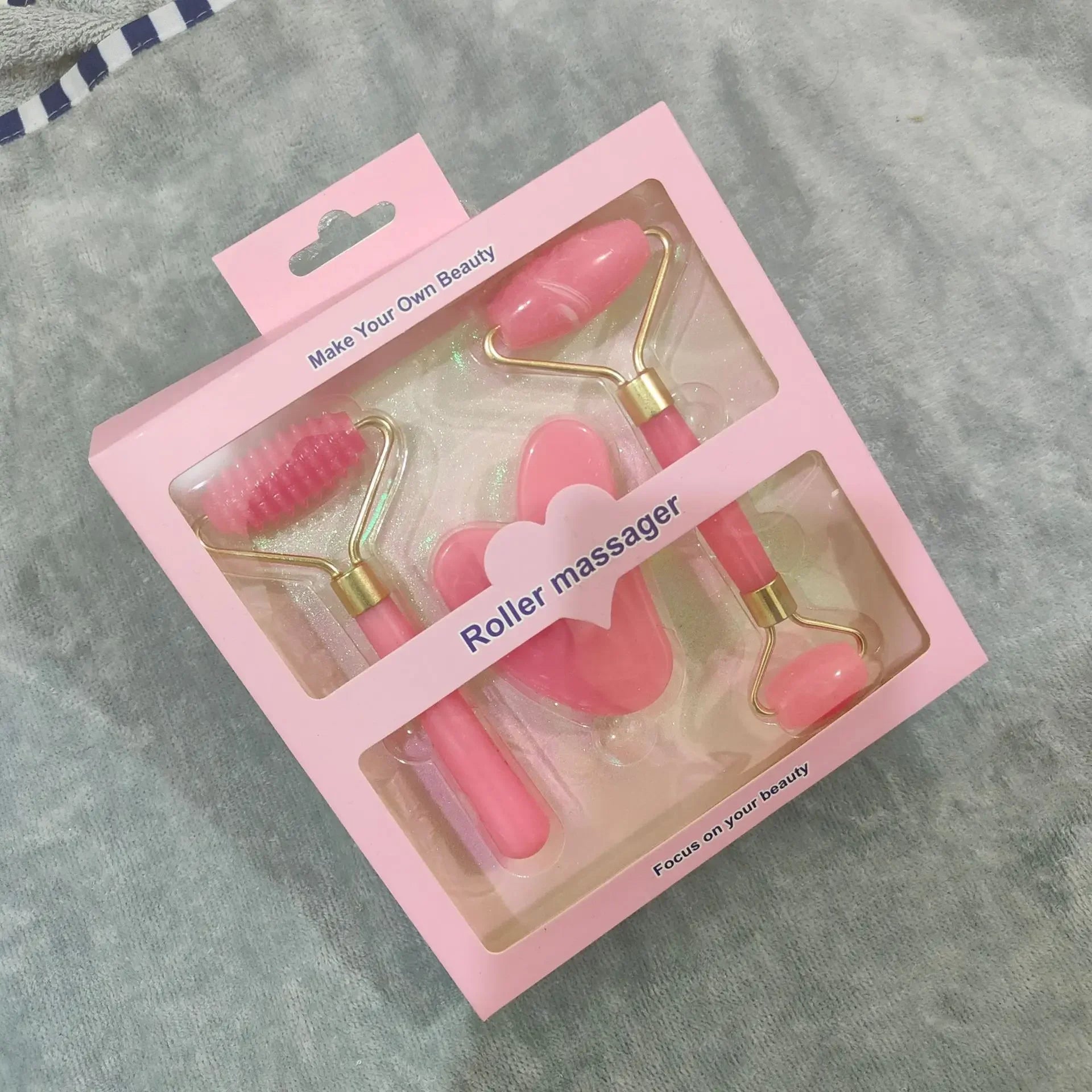 Ensemble de 3 pièces en résine - Massage pour le visage