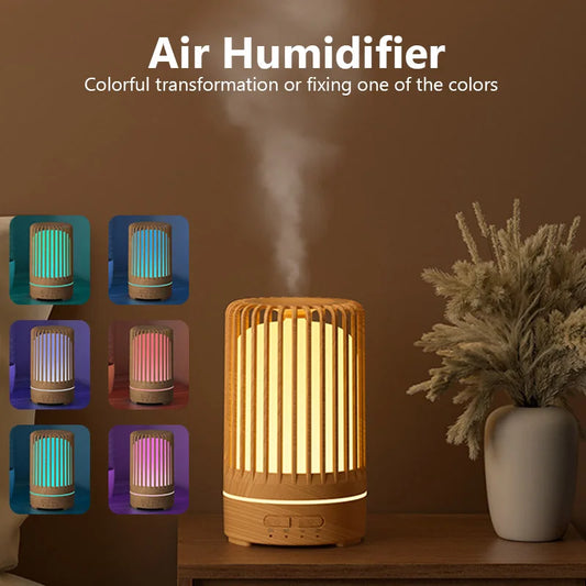 150ml Diffuseur d’arômes à ultrasons Humidificateur d’air USB 7 couleurs Veilleuse