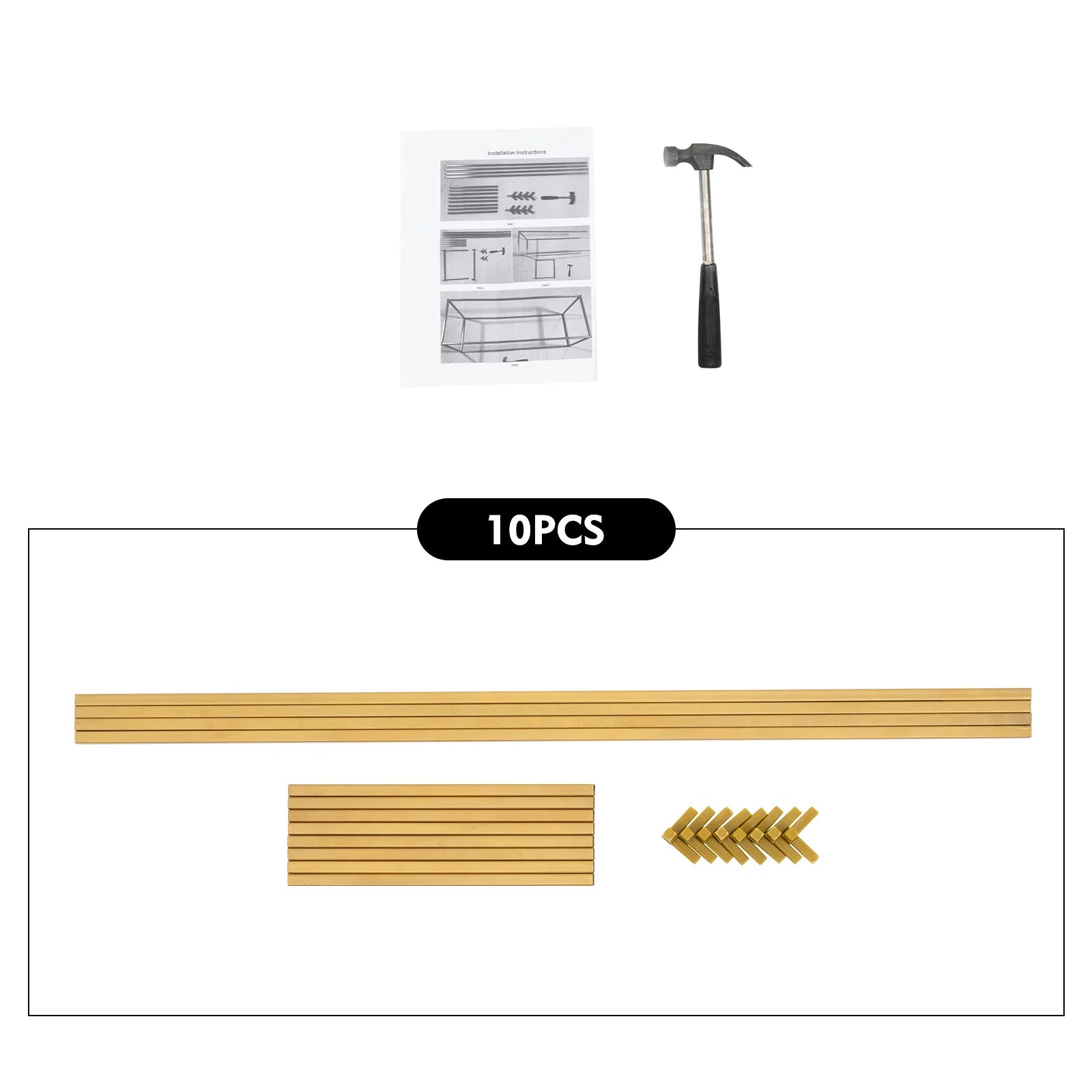 10Pcs Colonnes en Métal Doré | 80 cm Présentoir bouquet Décoration Mariage Fête Anniversaire Évenements