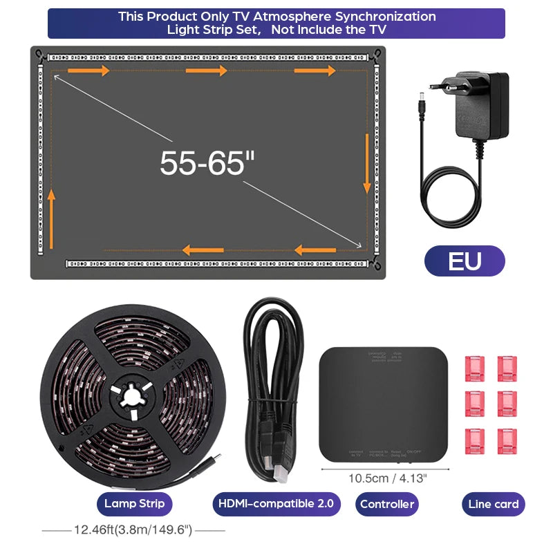 Nouveau rétroéclairage Led TV ambiante 4K Boîte de synchronisation d’appareils compatibles HDMI