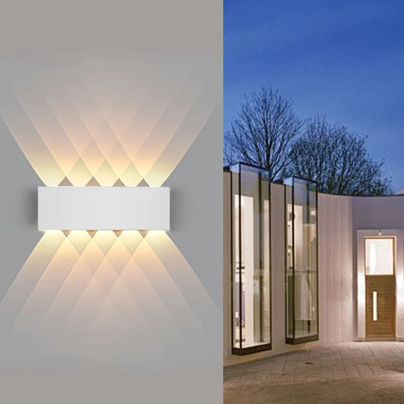 Applique murale LED étanche intérieur/extérieure Jardin Porche Cour Salle de bain