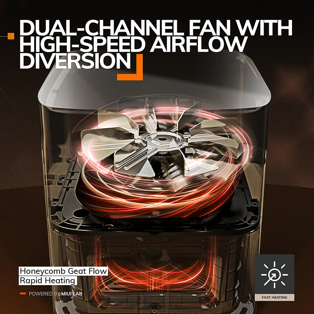 5L Air Fryer,Friteuse électrique Four Cuiseur sans huile avec commande tactile et panier antiadhésif et fenêtre visible, taille familiale