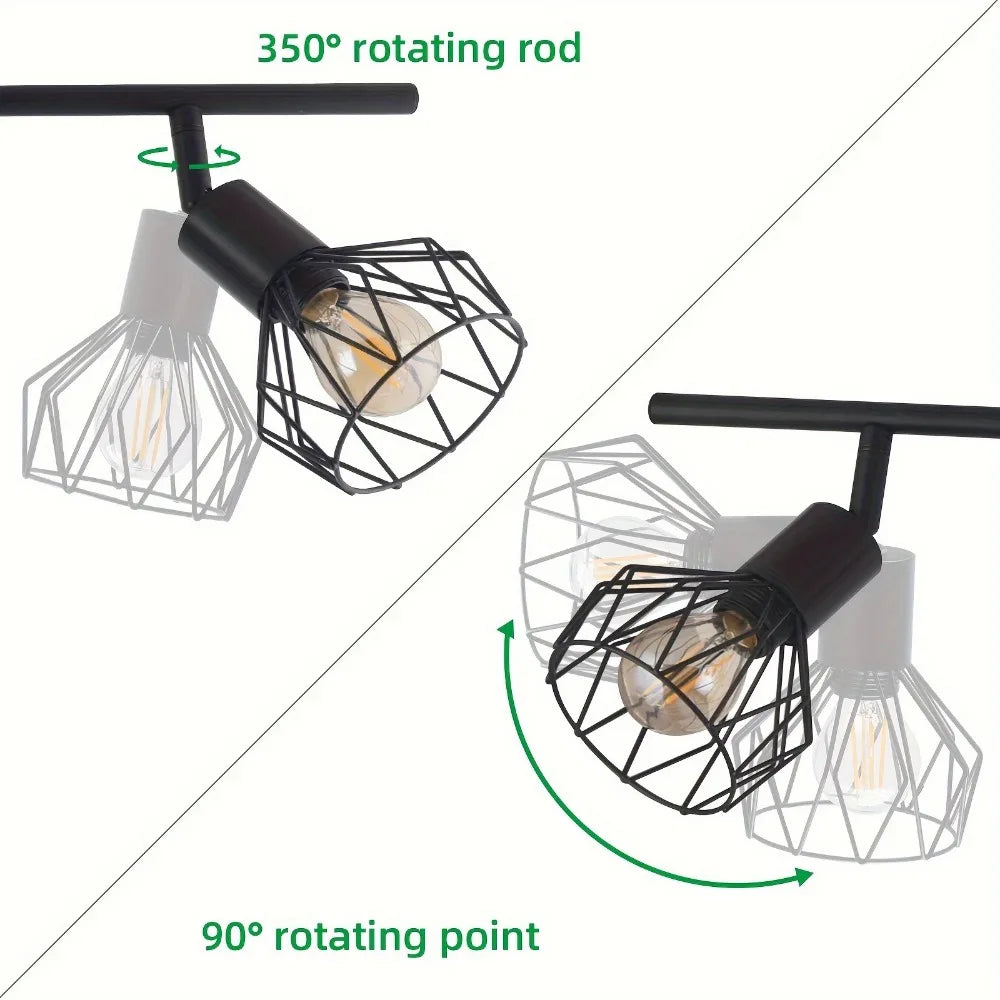 Plafonnier LED en aluminium à angle réglable, éclairage moderne ultra fin pour salon salle à manger couloir bureau intérieur