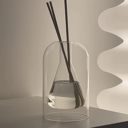 Bouteille de diffuseur d’aromathérapie Huile essentielle en verre avec diffuseurs Bâtons Décoration moderne pour la maison