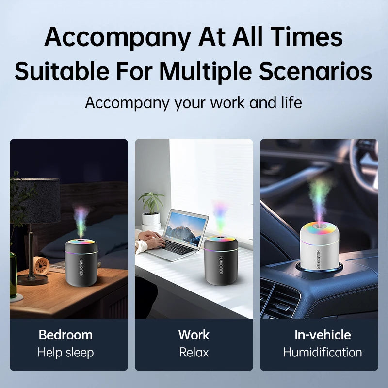 Mini Humidificateur D’Air USB Diffuseur D’Arômes Électrique Purificateur - Huiles essentielles