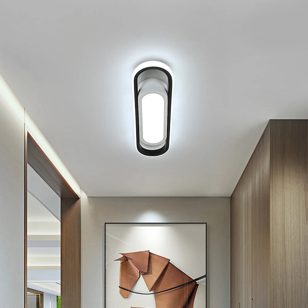 Plafonnier LED Ovale 24W,6500K chambre à coucher, cuisine, salon