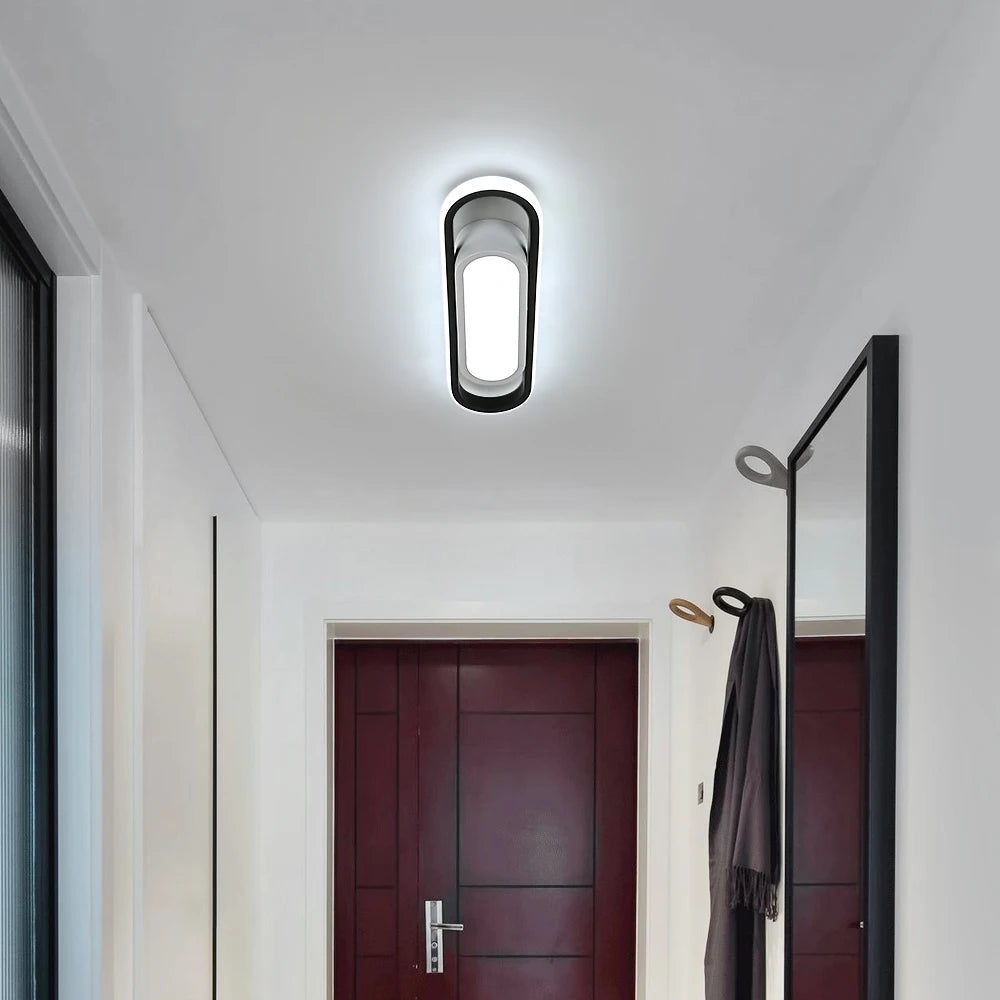 Plafonnier LED Ovale 24W,6500K chambre à coucher, cuisine, salon