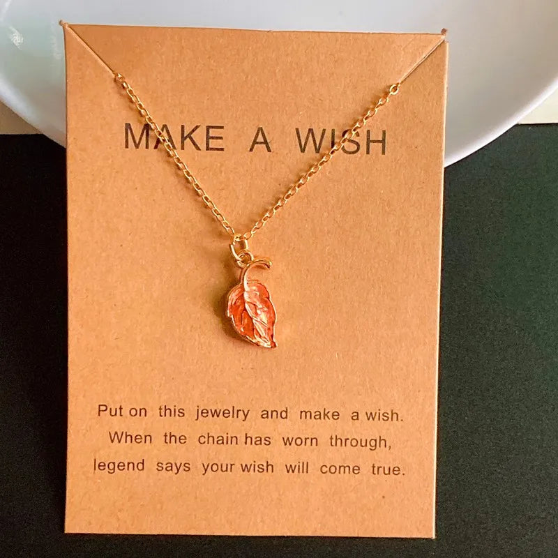 Bijoux Collier pendentif Feuille 🍃