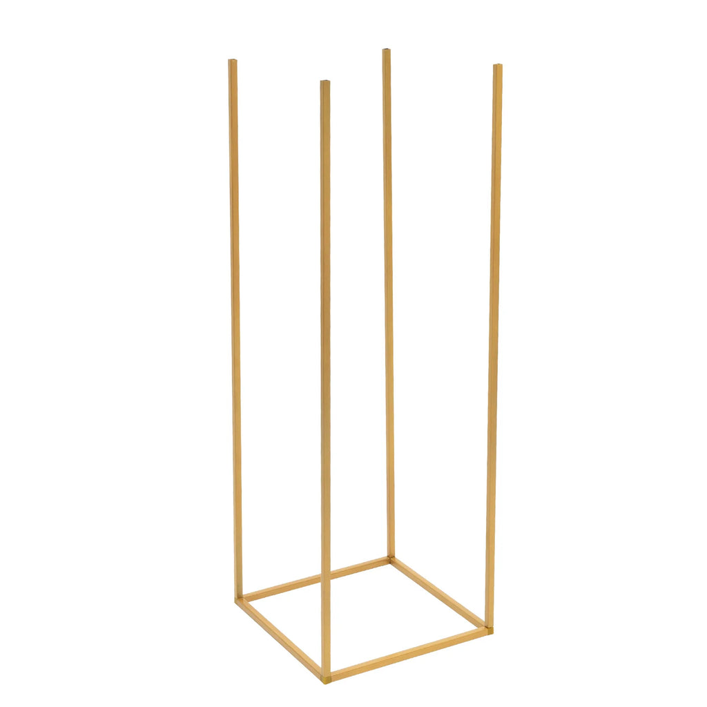 10Pcs Colonnes en Métal Doré | 80 cm Présentoir bouquet Décoration Mariage Fête Anniversaire Évenements