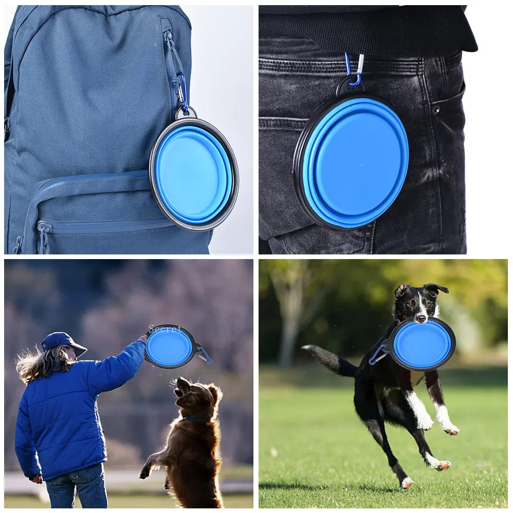 Gamelle Pliable pour animaux de compagnie Silicone