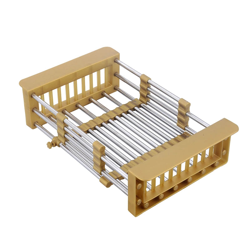 Évier de cuisine en or Bol unique en acier inoxydable Égouttoir Lavabo