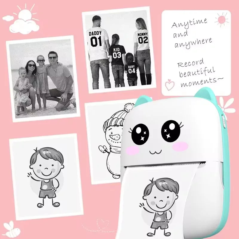 Nouvelle mini imprimante portable sans fil Bluetooth Android iOS