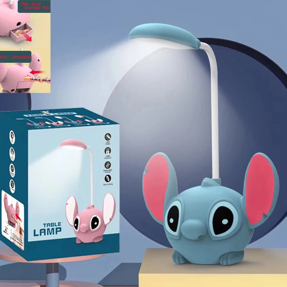 Veilleuse Lumineuse Dessin Animé Lilo&Stitch Décoration Table LED