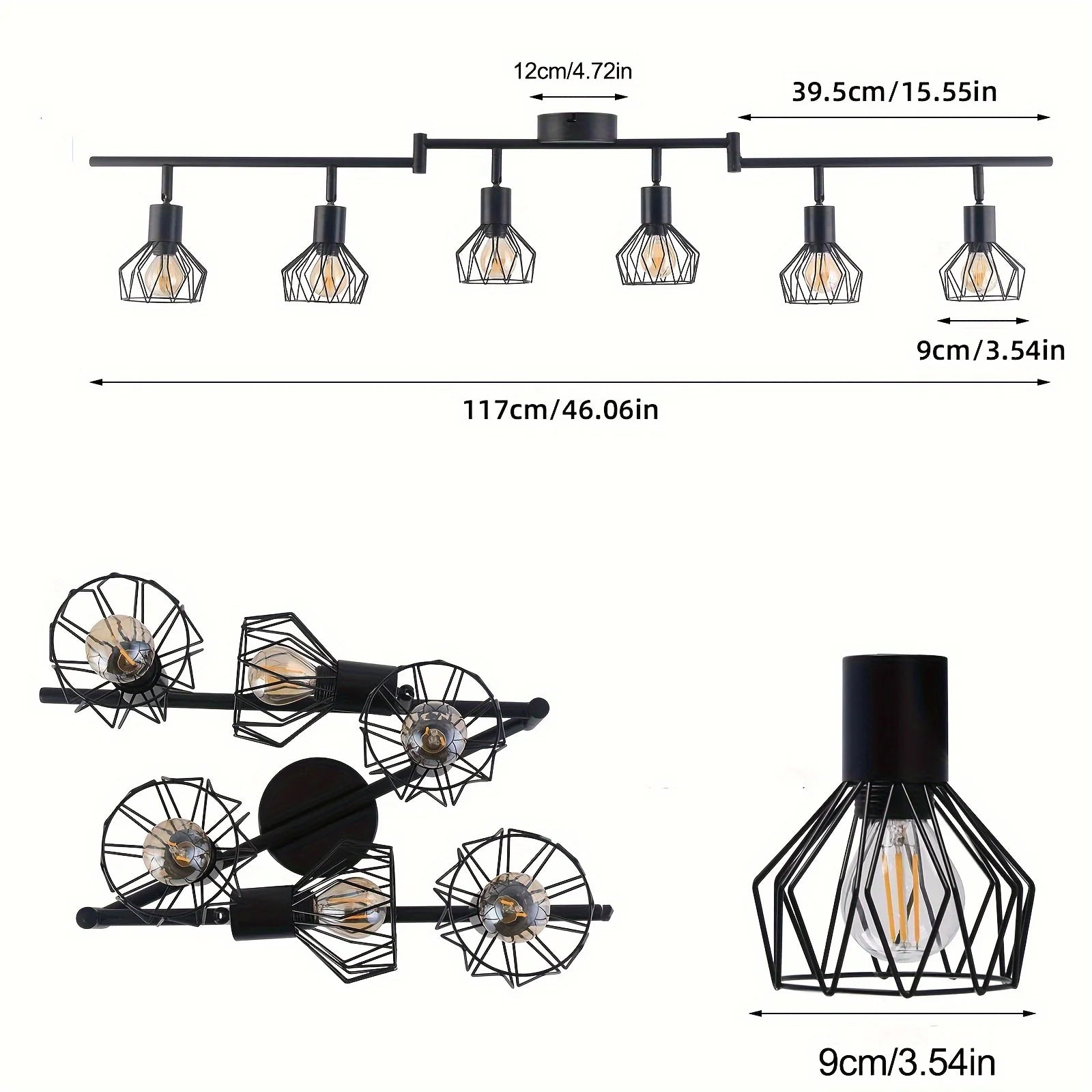 Plafonnier LED en aluminium à angle réglable, éclairage moderne ultra fin pour salon salle à manger couloir bureau intérieur