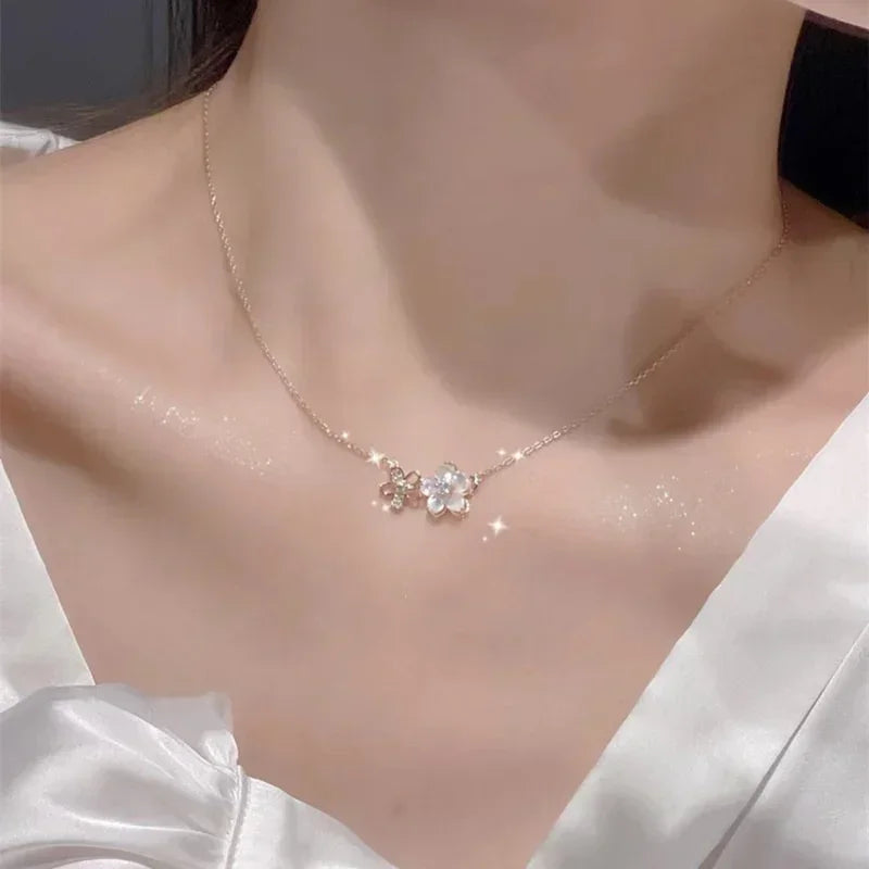 Bijoux Collier pendentif Fleurs