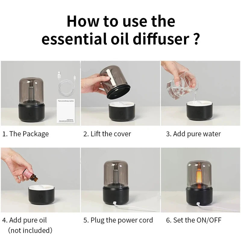 Mini diffuseur d’arôme portable Humidificateur d’air USB Huile essentielle