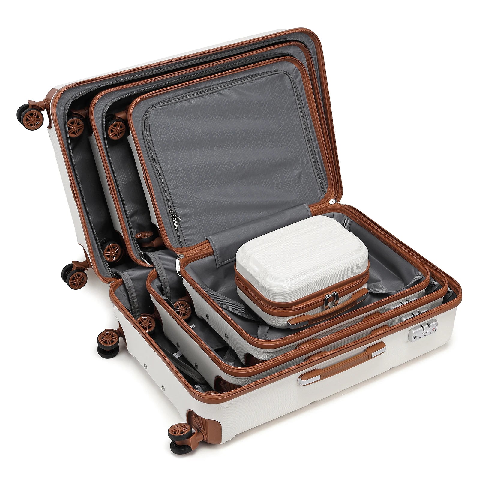 Ensemble de Valise rigide | 4 pièces, léger et solide