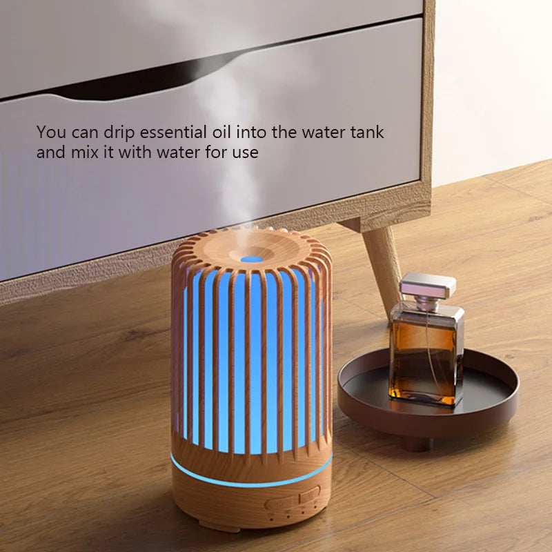 150ml Diffuseur d’arômes à ultrasons Humidificateur d’air USB 7 couleurs Veilleuse