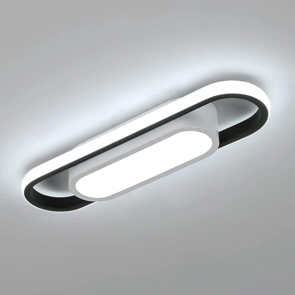 Plafonnier LED Ovale 24W,6500K chambre à coucher, cuisine, salon