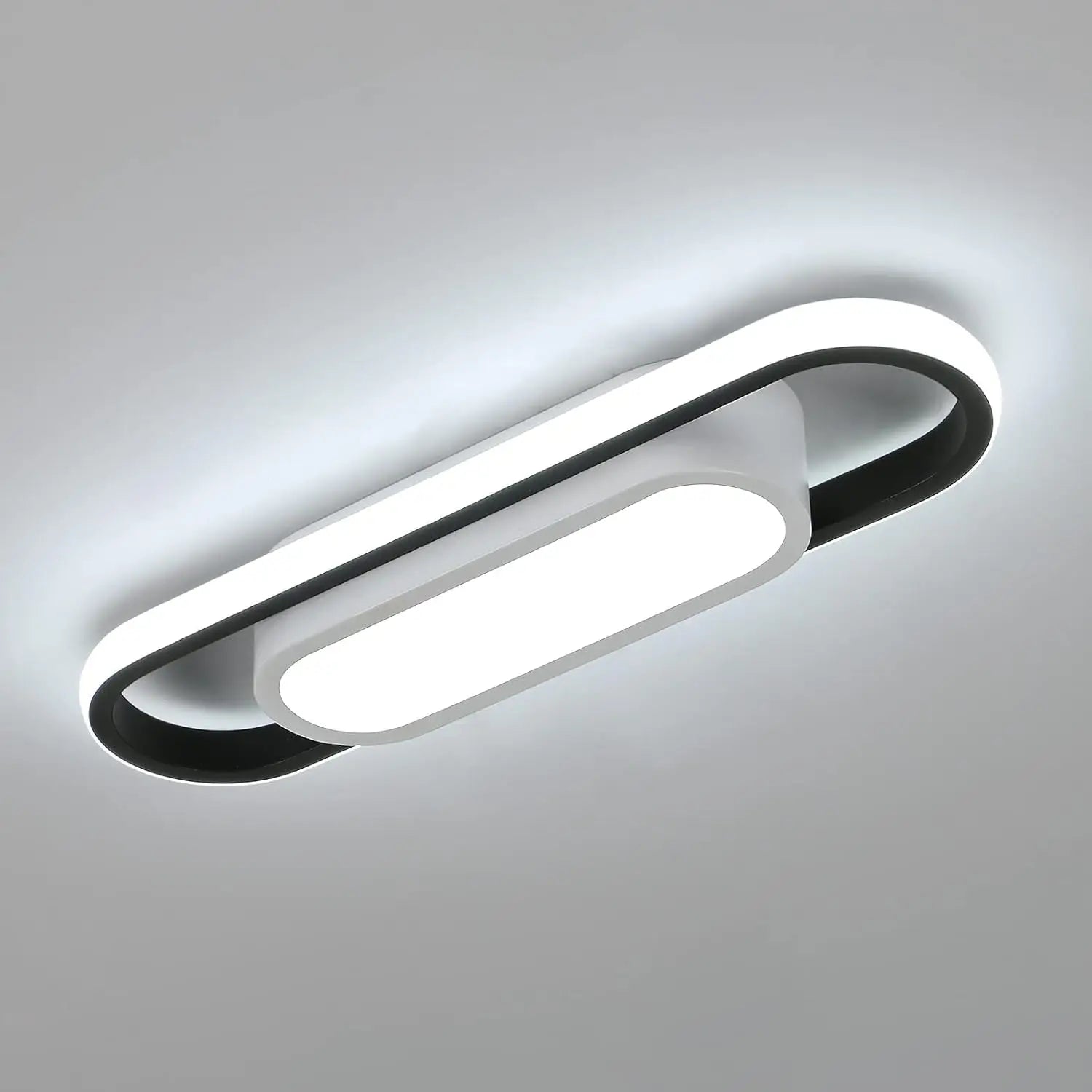 Plafonnier LED Ovale 24W,6500K chambre à coucher, cuisine, salon