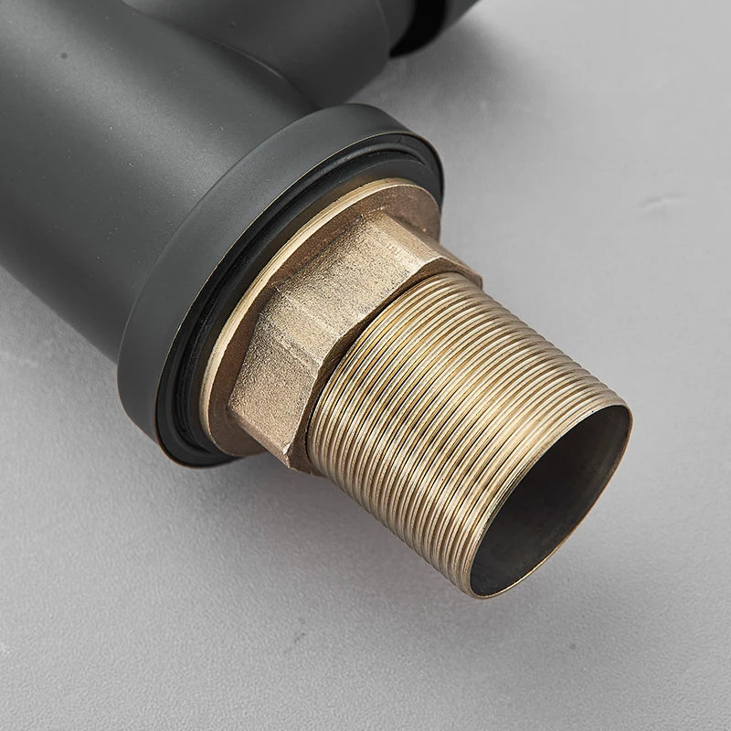 Mitigeur de cuisine mat 360 degrés | Mélangeur chaud et froid Robinet eau Noir Mat