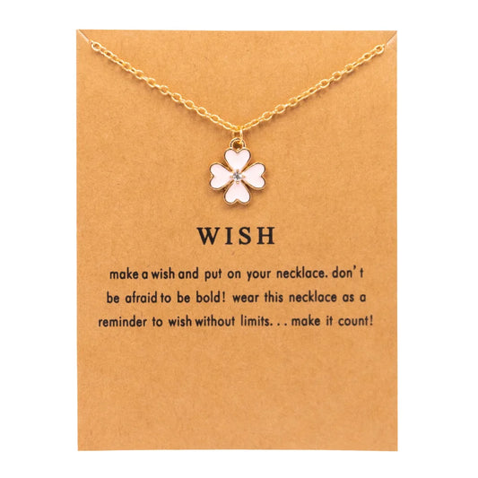 Bijoux Collier pendentif Trèfle 4 Feuille - Porte Bonheur 🍀