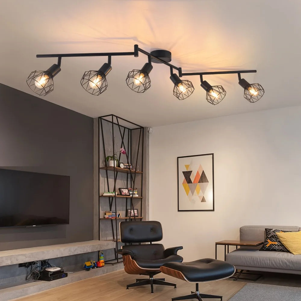 Plafonnier LED en aluminium à angle réglable, éclairage moderne ultra fin pour salon salle à manger couloir bureau intérieur