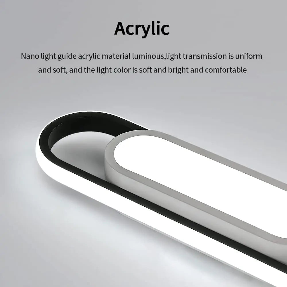 Plafonnier LED Ovale 24W,6500K chambre à coucher, cuisine, salon