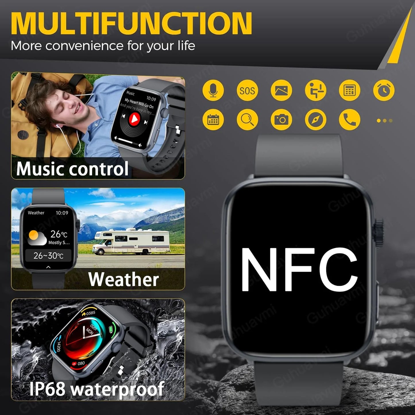 Smart Watch Fitness Santé