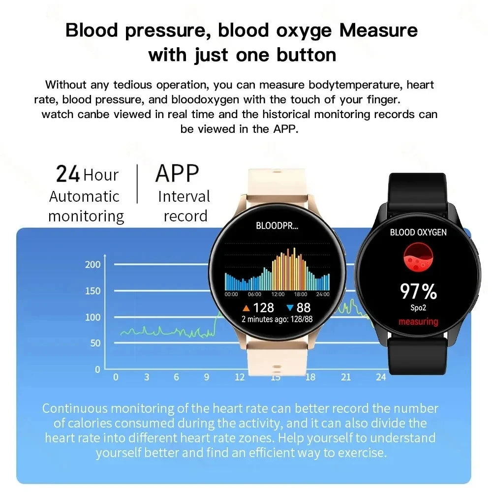 Smart Watch Santé Bluetooth Fitness - Androïde & IOS