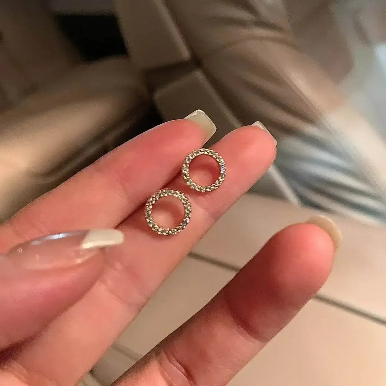 Bijoux élégants Collier pendentif Cercle en cristal