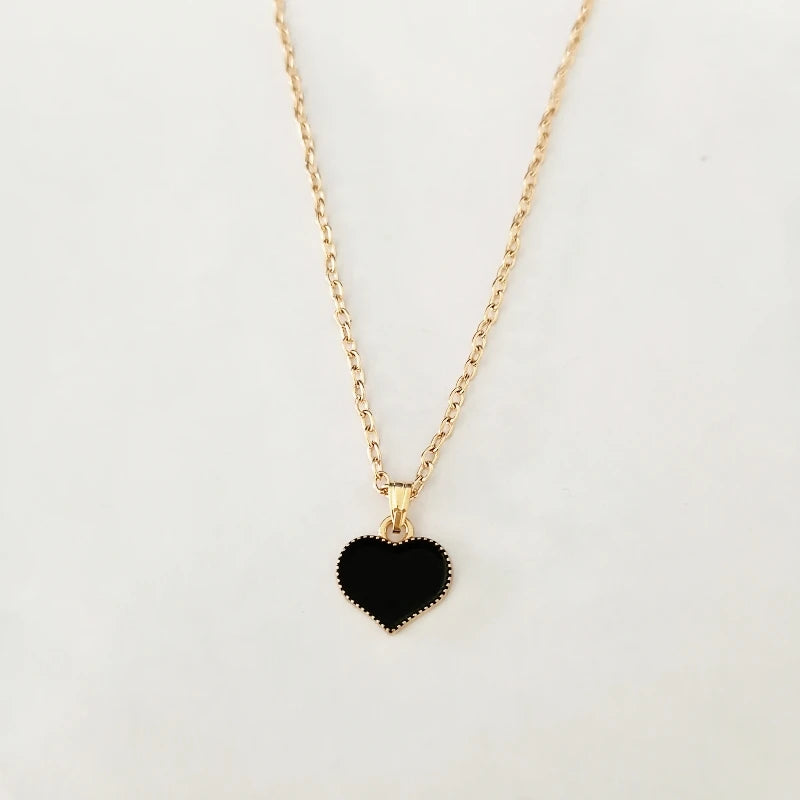 Colliers de pendentifs Cœur ❤️🖤