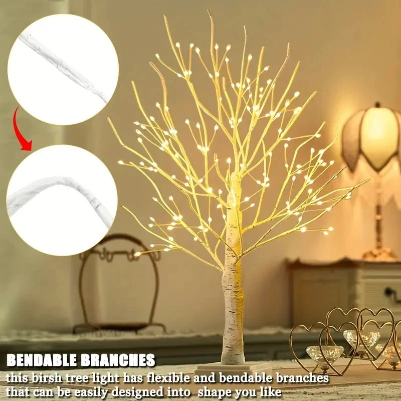 Arbre Lumineux - 144 LED  Blanc/Chaud