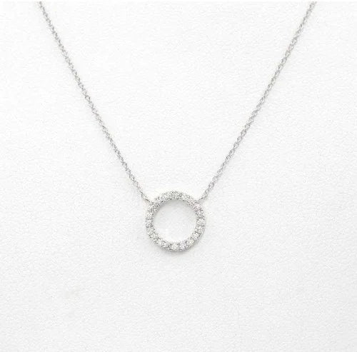Bijoux élégants Collier pendentif Cercle en cristal