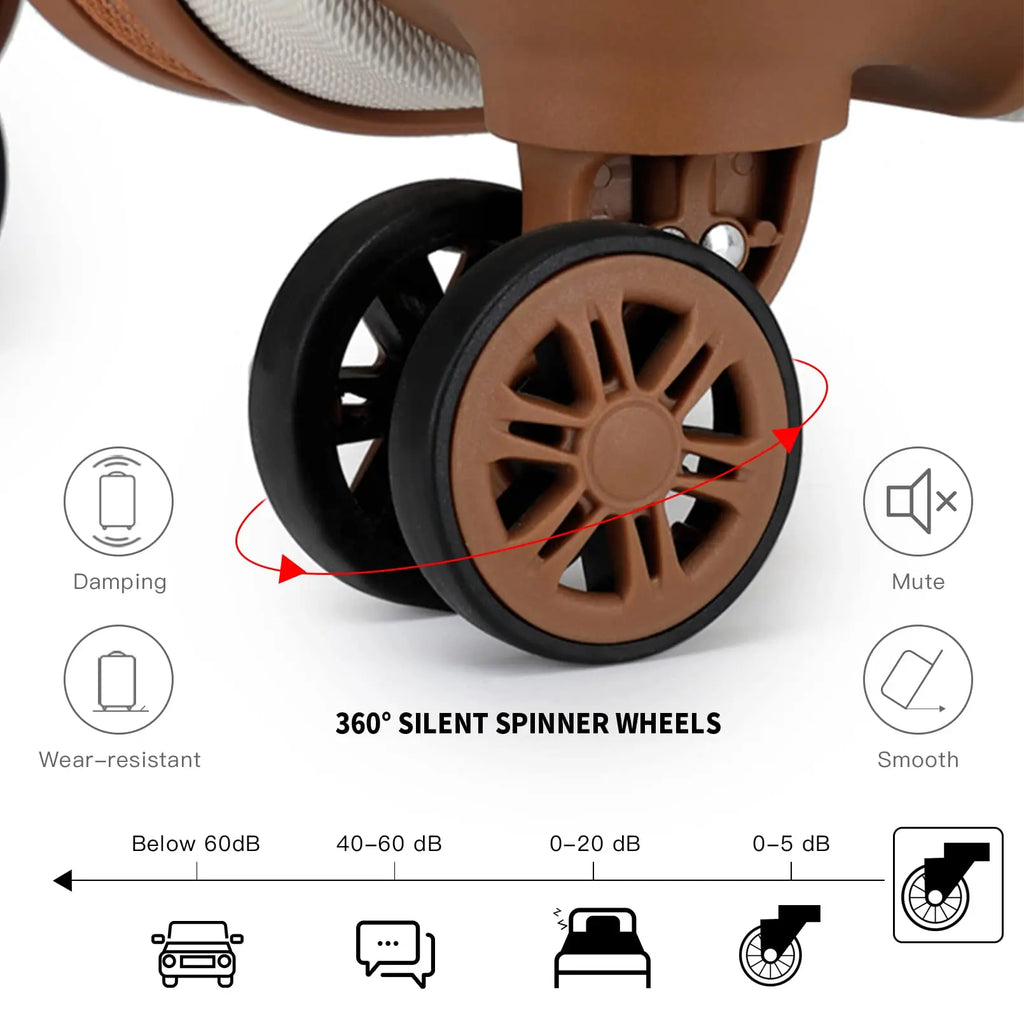 Ensemble de Valise rigide | 4 pièces, léger et solide