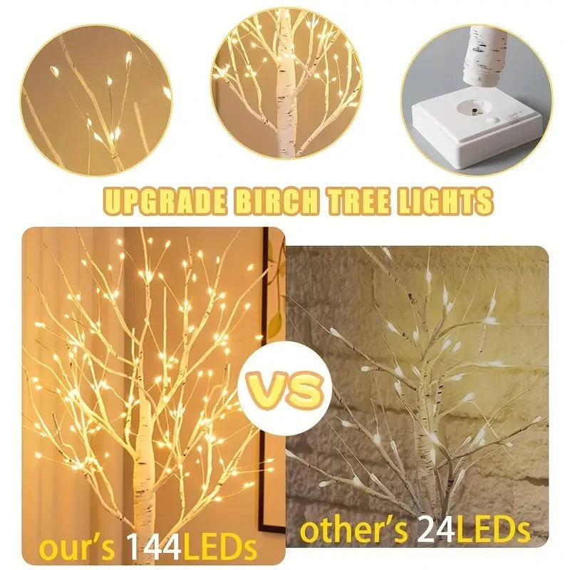 Arbre Lumineux - 144 LED  Blanc/Chaud