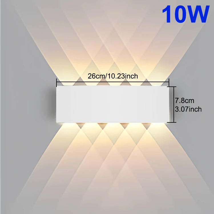 Applique murale LED étanche intérieur/extérieure Jardin Porche Cour Salle de bain