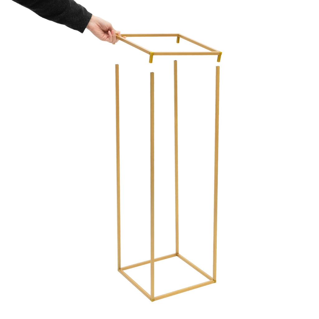 10Pcs Colonnes en Métal Doré | 80 cm Présentoir bouquet Décoration Mariage Fête Anniversaire Évenements
